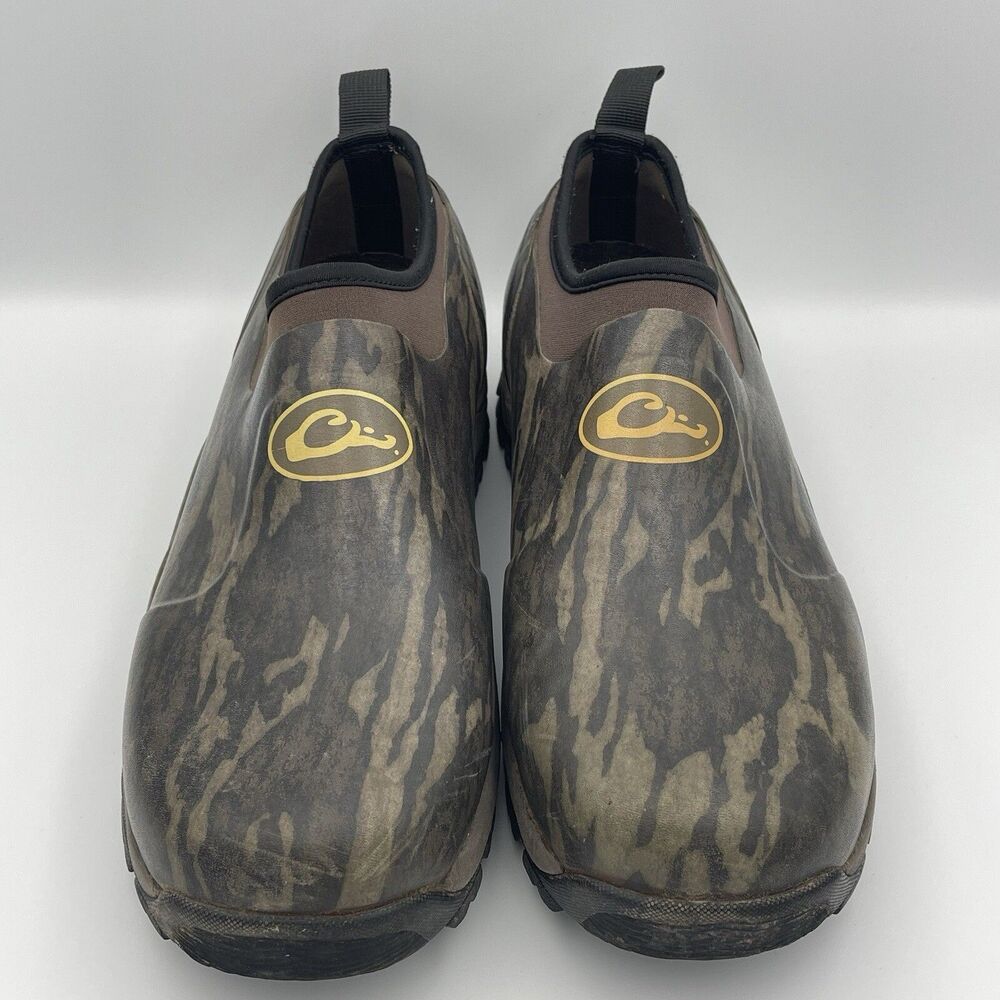Drake Waterfowl Waterproof Neoprene Lined Clog Camp Boot Shoes Mossy Oak Camo 14